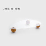 Maxbell Decorative Tray Vanity Tray Multipurpose Home Decor Ornaments Style A
