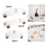 Maxbell Decorative Tray Vanity Tray Multipurpose Home Decor Ornaments Style A