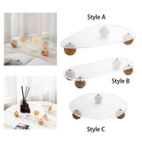 Maxbell Decorative Tray Vanity Tray Multipurpose Home Decor Ornaments Style A