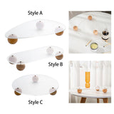 Maxbell Decorative Tray Vanity Tray Multipurpose Home Decor Ornaments Style A