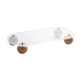 Maxbell Decorative Tray Vanity Tray Multipurpose Home Decor Ornaments Style B