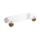 Maxbell Decorative Tray Vanity Tray Multipurpose Home Decor Ornaments Style B