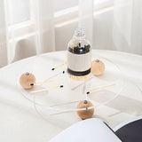 Maxbell Decorative Tray Vanity Tray Multipurpose Home Decor Ornaments Style C