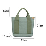 Maxbell Top Handle Women Shoulder Bag Organizer Durable for Beach Adult Teacher Green