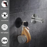 Maxbell 5Pcs Heavy Duty Wall Hooks No Drilling Reusable for Bedroom Living Room black
