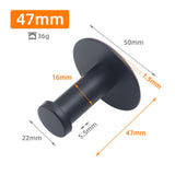 Maxbell 5Pcs Heavy Duty Wall Hooks No Drilling Reusable for Bedroom Living Room black
