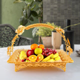 Maxbell European Style Fruit Tray Multipurpose with Handle for Kitchen Decoration