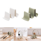 Maxbell Pot Lid Holder Curved Multifunctional Durable for Chopsticks Pantry Kitchen White