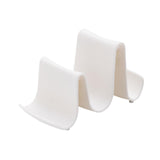 Maxbell Pot Lid Holder Curved Multifunctional Durable for Chopsticks Pantry Kitchen White