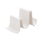 Maxbell Pot Lid Holder Curved Multifunctional Durable for Chopsticks Pantry Kitchen White