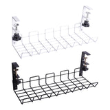 Maxbell Wire Storage Rack High Bearing Under Desk Cord Organizer Holder for Desks White
