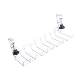 Maxbell Wire Storage Rack High Bearing Under Desk Cord Organizer Holder for Desks White