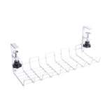 Maxbell Wire Storage Rack High Bearing Under Desk Cord Organizer Holder for Desks White