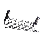 Maxbell Wire Storage Rack High Bearing Under Desk Cord Organizer Holder for Desks Black