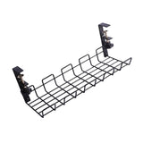 Maxbell Wire Storage Rack High Bearing Under Desk Cord Organizer Holder for Desks Black