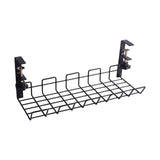 Maxbell Wire Storage Rack High Bearing Under Desk Cord Organizer Holder for Desks Black