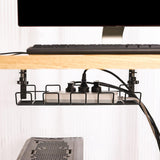 Maxbell Wire Storage Rack High Bearing Under Desk Cord Organizer Holder for Desks Black