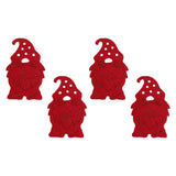 Maxbell 4x Xmas Flatware Bags Dinnerware Tableware Forks Pockets Bags for Holiday Style A