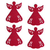Maxbell 4x Xmas Flatware Bags Dinnerware Tableware Forks Pockets Bags for Holiday Style B
