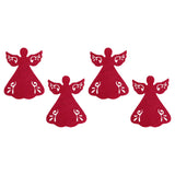 Maxbell 4x Xmas Flatware Bags Dinnerware Tableware Forks Pockets Bags for Holiday Style B