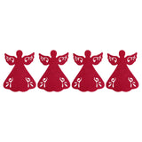 Maxbell 4x Xmas Flatware Bags Dinnerware Tableware Forks Pockets Bags for Holiday Style B