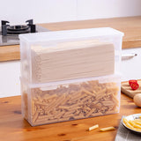 Maxbell Noodle Canister Pasta Storage Container Stackable Transparent for Fridge
