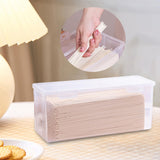 Maxbell Noodle Canister Pasta Storage Container Stackable Transparent for Fridge