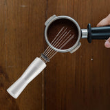 Maxbell coffee Stirrer Gadgets Type Mini Whisk for Cafe Kitchen Home Argent