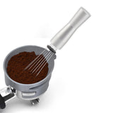 Maxbell coffee Stirrer Gadgets Type Mini Whisk for Cafe Kitchen Home Argent