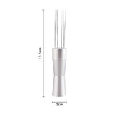 Maxbell coffee Stirrer Gadgets Type Mini Whisk for Cafe Kitchen Home Argent