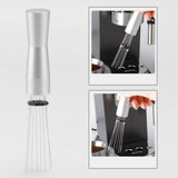 Maxbell coffee Stirrer Gadgets Type Mini Whisk for Cafe Kitchen Home Argent