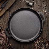Maxbell Round Pizza Pan Pie Tray Cookware with Handles for Cooking Frying Cooker 30cm