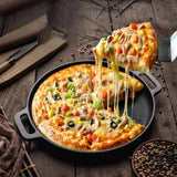 Maxbell Round Pizza Pan Pie Tray Cookware with Handles for Cooking Frying Cooker 30cm