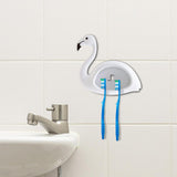 Maxbell Punch Free Wall Toothbrush Holder Organizing Rack for Shower Room Generic White