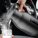 Maxbell Heater Bottle Pot Electric Heating Mug Water Boiler Drinking Cup for Camping Black