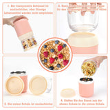 Maxbell Lunch Pot Yogurt Container Insulated Food Container 2 Tier for Fruit Milk Pink