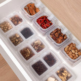 Maxbell Spice Sealed Box Seasoning Box Salt Spice Container for Barbecue Cabinet Single Grid