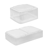 Maxbell Spice Sealed Box Seasoning Box Salt Spice Container for Barbecue Cabinet Single Grid