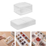 Maxbell Spice Sealed Box Seasoning Box Salt Spice Container for Barbecue Cabinet Single Grid