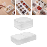 Maxbell Spice Sealed Box Seasoning Box Salt Spice Container for Barbecue Cabinet Single Grid