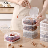 Maxbell Spice Sealed Box Seasoning Box Salt Spice Container for Barbecue Cabinet Single Grid