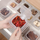 Maxbell Spice Sealed Box Seasoning Box Salt Spice Container for Barbecue Cabinet Single Grid