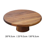 Maxbell Wood Cake Stand High Pedestal for Cakes Pies Desserts Table Celebration 20cm