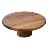 Maxbell Wood Cake Stand High Pedestal for Cakes Pies Desserts Table Celebration 20cm