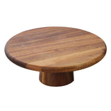 Maxbell Wood Cake Stand High Pedestal for Cakes Pies Desserts Table Celebration 20cm