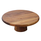Maxbell Wood Cake Stand High Pedestal for Cakes Pies Desserts Table Celebration 20cm