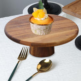Maxbell Wood Cake Stand High Pedestal for Cakes Pies Desserts Table Celebration 20cm