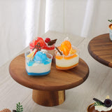 Maxbell Wood Cake Stand High Pedestal for Cakes Pies Desserts Table Celebration 20cm