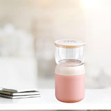 Maxbell Soup Mug Stainless Steel Large Capacity for Household Traveling Friends Pink