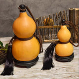 Maxbell Gourd Hip Flask Large Capacity Gourd with Base Gourd Shape for Table Decor 35-40cm 2.5L